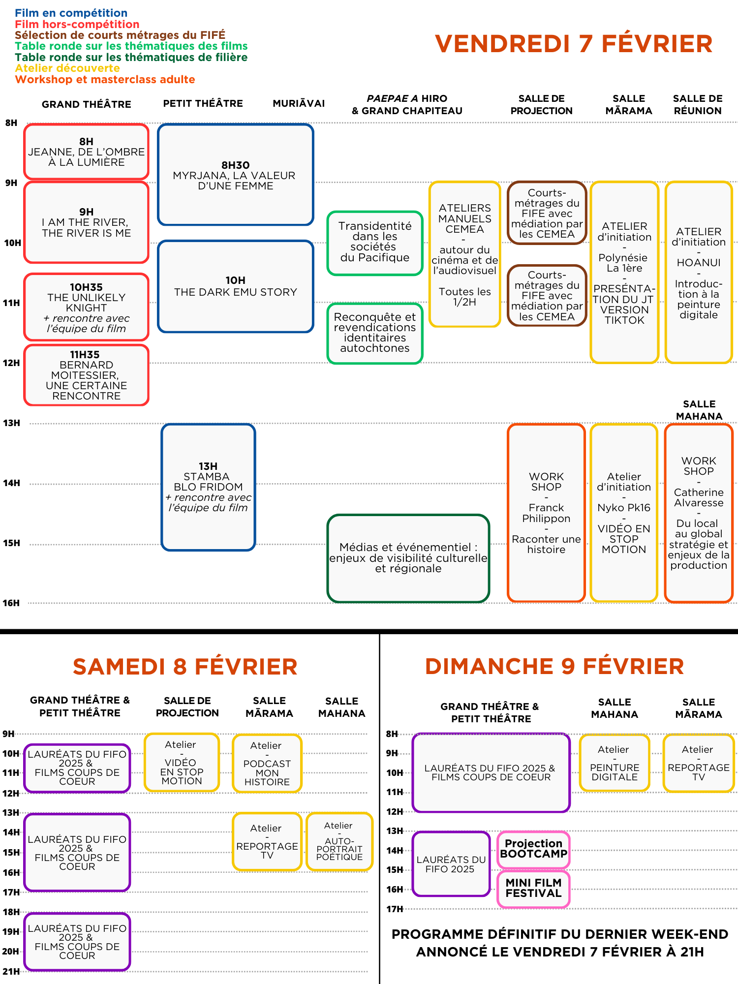 Programme du FIFO 2025