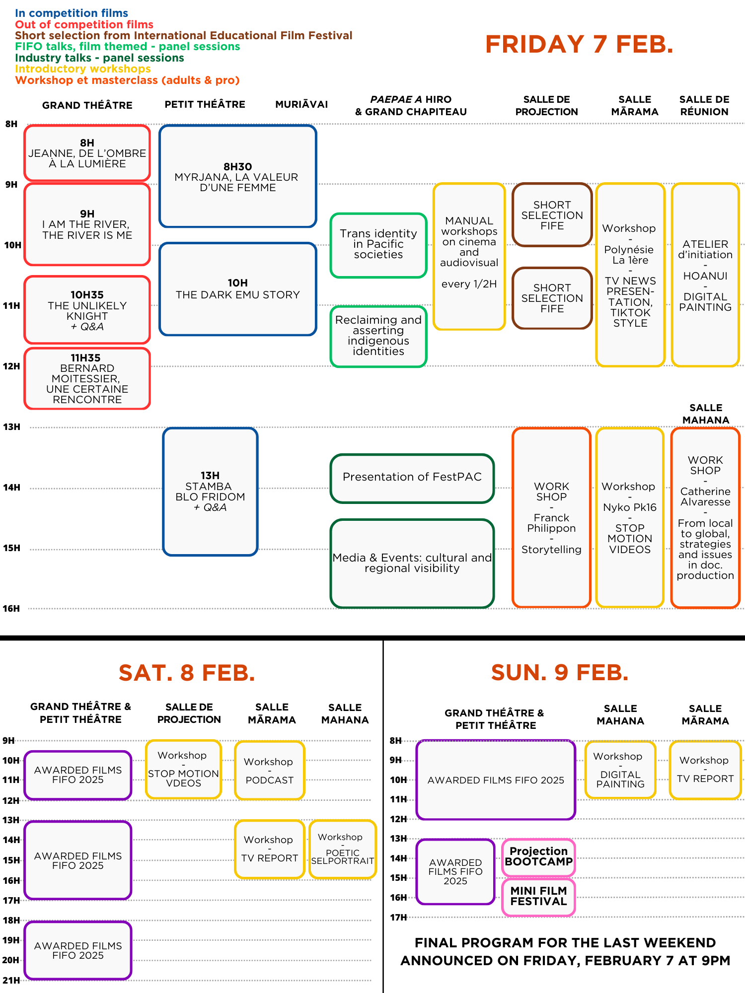 Programme du FIFO 2025